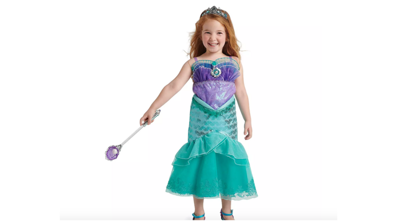 A Little Mermaid costume looks great on land and under the sea.