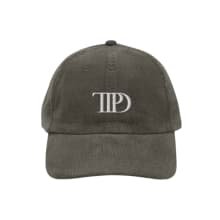 Product image of TTPD Vintage Cord Baseball Hat | Taylor The Tortured Poets Department Embroidered Dad Cap |
