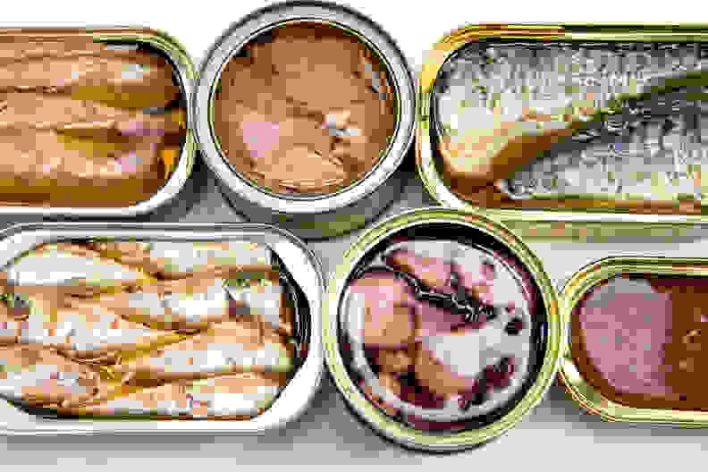 If the seal is intact, canned goods can last for decades—even things you might not expect, liked tinned fish.