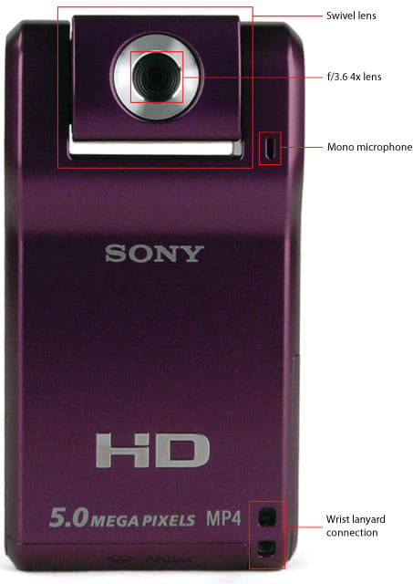 Sony MHS-PM1 Fotocamera Digitale Tascabile Video Camcorder Mobile HD Snap Webbie Arancione 