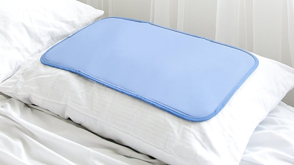 This cooling mat will keep your pillows cold all night long for
