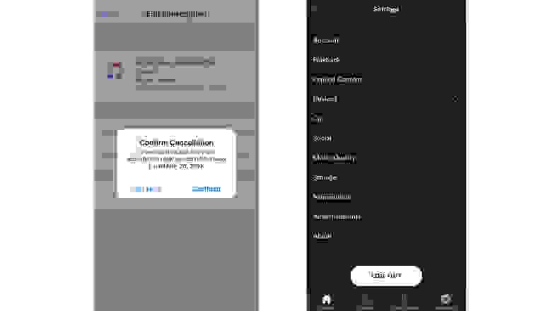 Screenshot of how to cancel Apple Music or Spotify