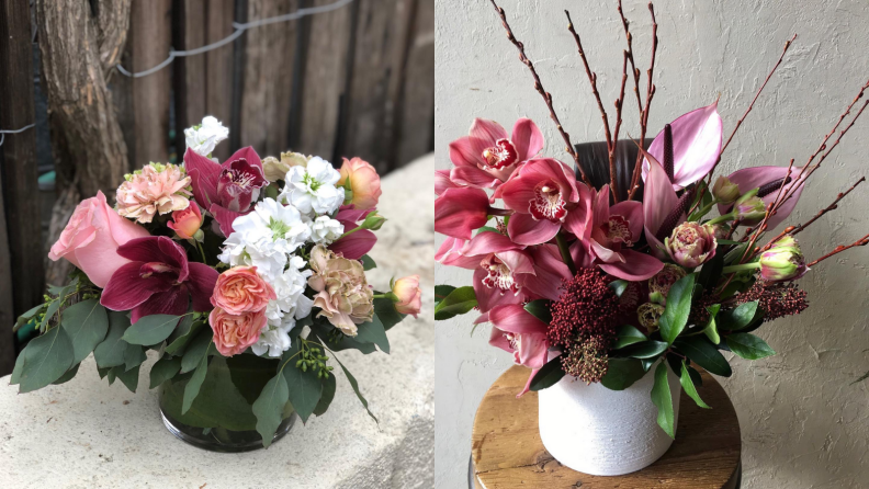 H.Bloom bouquets side-by-side