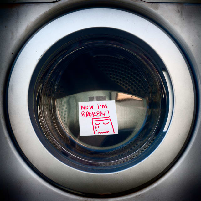 Broken washer