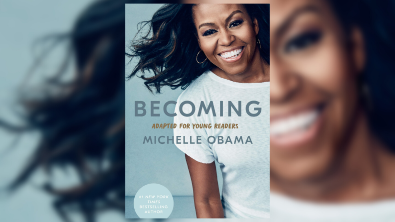 The cover of the children's edition of Becoming by Michelle Obama.