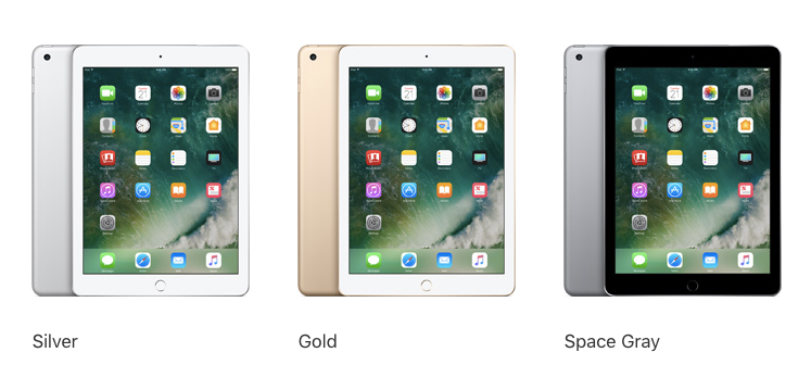 iPad 2017 Colors