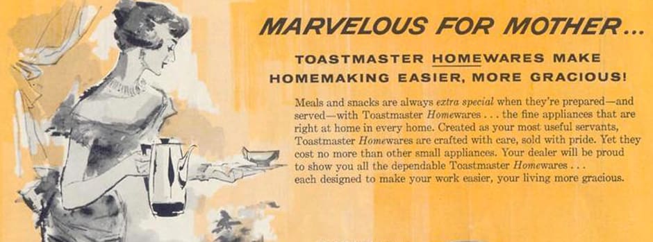 TOASTMASTER Appliances Retro Kitchen 1960 Ad