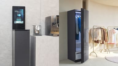 On the left, the LG mycup and on the right, the LG Styler.