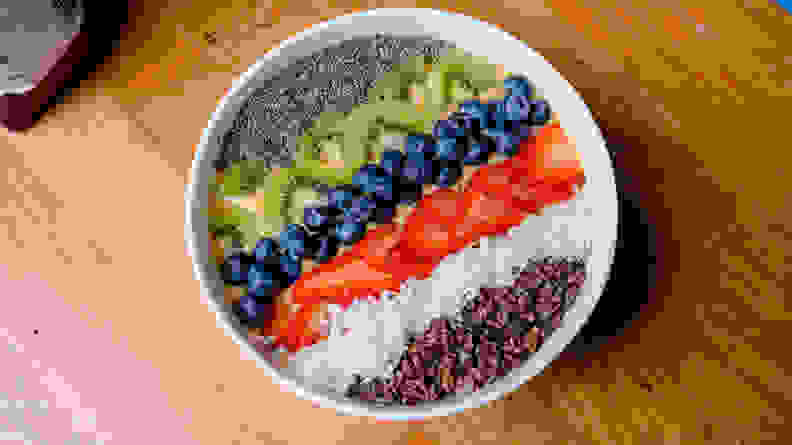 Finished smoothie bowl