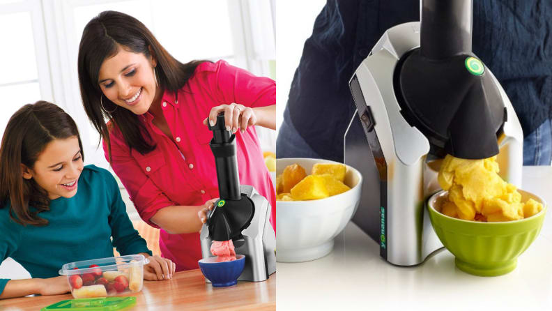 Yonanas Deluxe Healthy Soft-Serve Dessert Maker Black