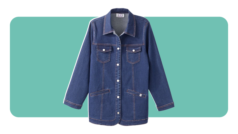 Long-sleeved denim jacket from Silverts.