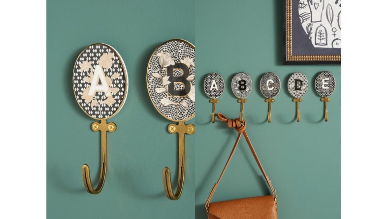 Best engagement gifts: Monogrammed hooks