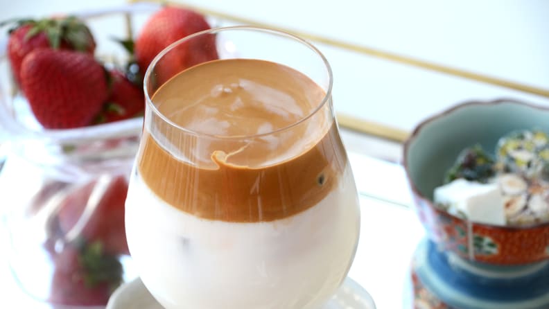 Enjoy your dalgona whipped coffee.
