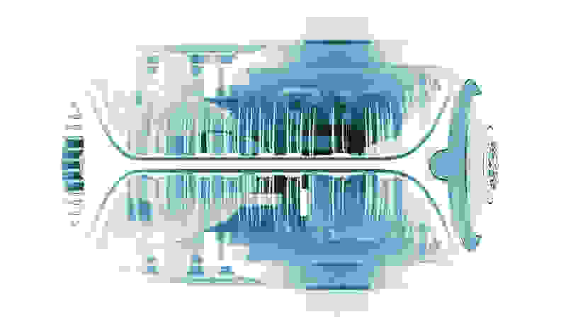 An x-ray manufacturer render of the inside of the Devialet Phantom speaker unit.