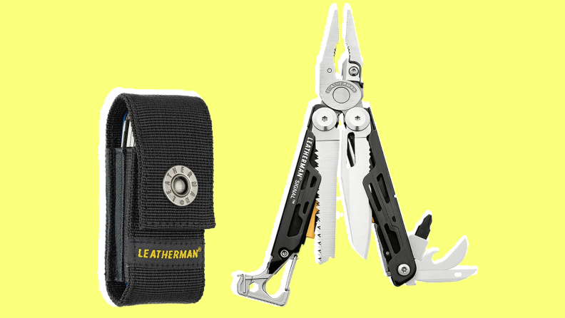 Product shot of the Leatherman Signal Camping Multitool.