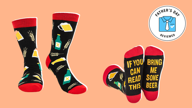 Best Father's Day gifts for dads who drink beer: Lavley funny beer socks