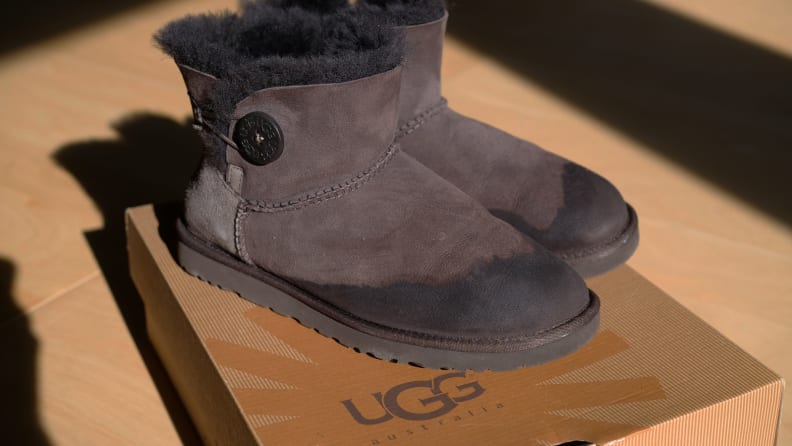 water on uggs