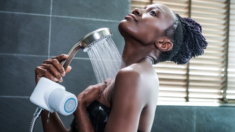 Ampere's Shower Power is a Bluetooth speaker powered by water