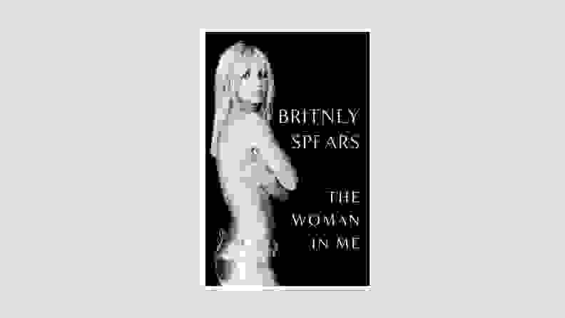 The cover of the Britney Spears The Woman in Me book featuring a side view of  Britney Spears.