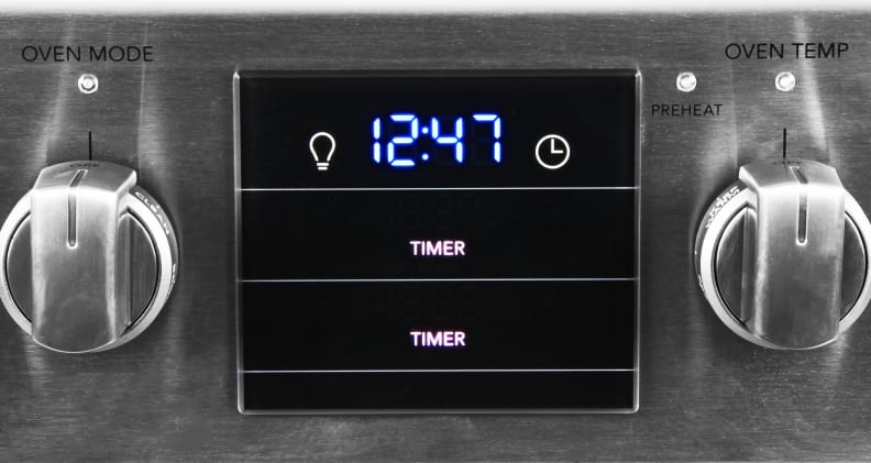oven controls and digital display