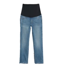 Product image of Easton Maternity Frayed-hem Straight-leg Jean