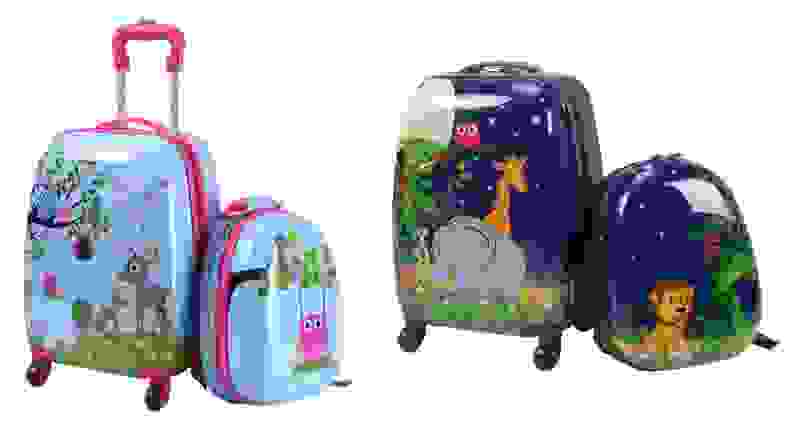 Goplus Kids Upright Hard Side Carry On Luggage Set