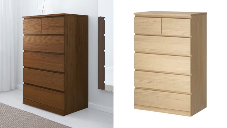 From Ikea, 2 Malm Dressers Side By