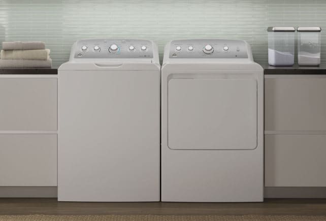 GE GTW680BSJWS and matching dryer