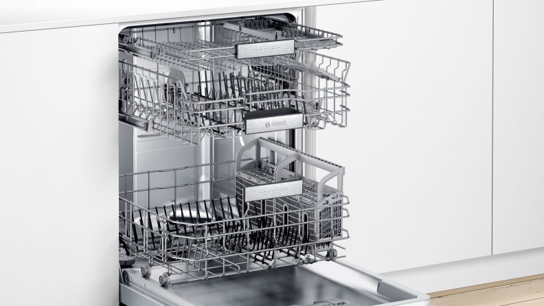 Bosch 24 Wide Top Control 44 Decibel Dishwasher with Scoop Handle