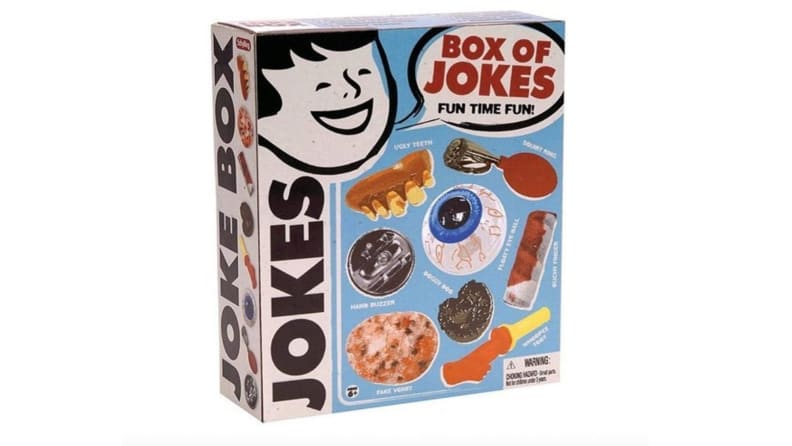 A box full of small gags