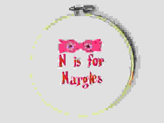 This embroidery hoop is both unique and fun.