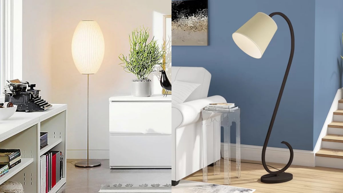 Floor Lamps That Will Light Up, Living Room Table Lamps With Night Light In Basement