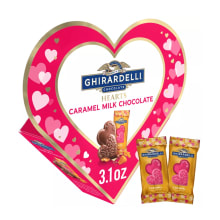 Product image of Ghirardelli Valentine's Milk & Chocolate Caramel Duet Hearts