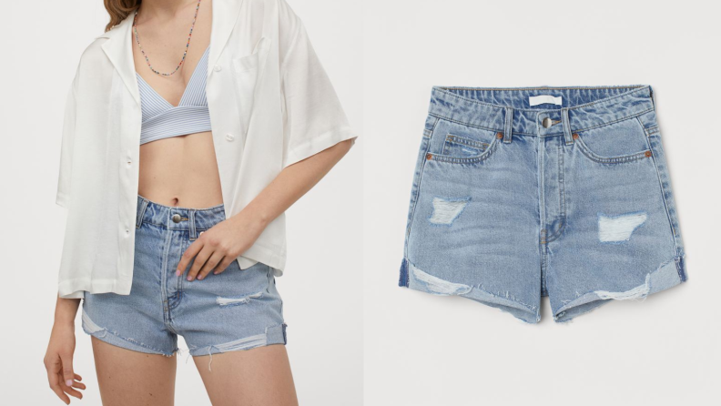 H&M denim shorts