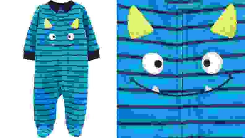 Image of a monster onesie for babies
