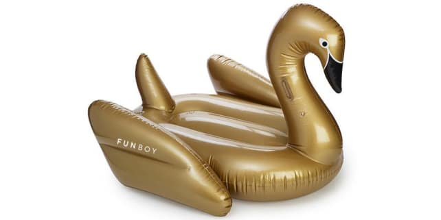Golden Swan Pool Float