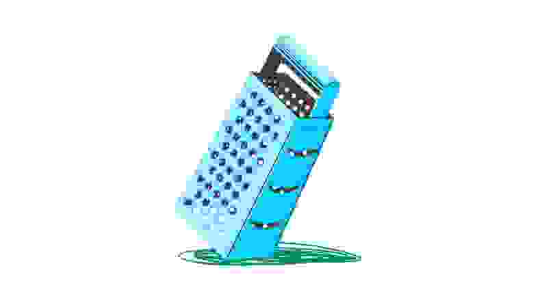 An illustration of a box grater.