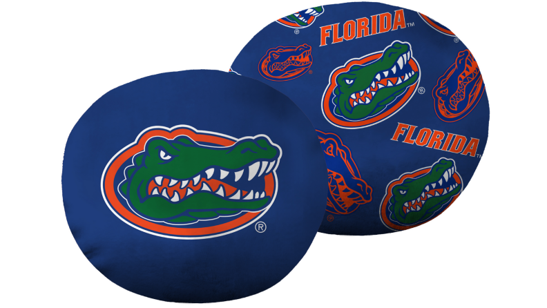 A blue Florida Gators cloud pillow