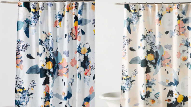 floral shower curtain