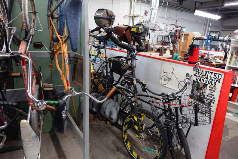 Chopper bicycles.