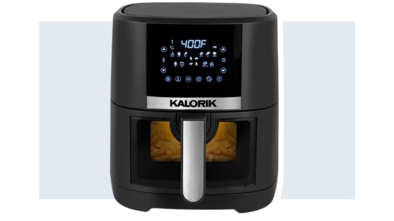 New! Kalorik® 5-Quart Digital Air Fryer with Viewing Window and Light