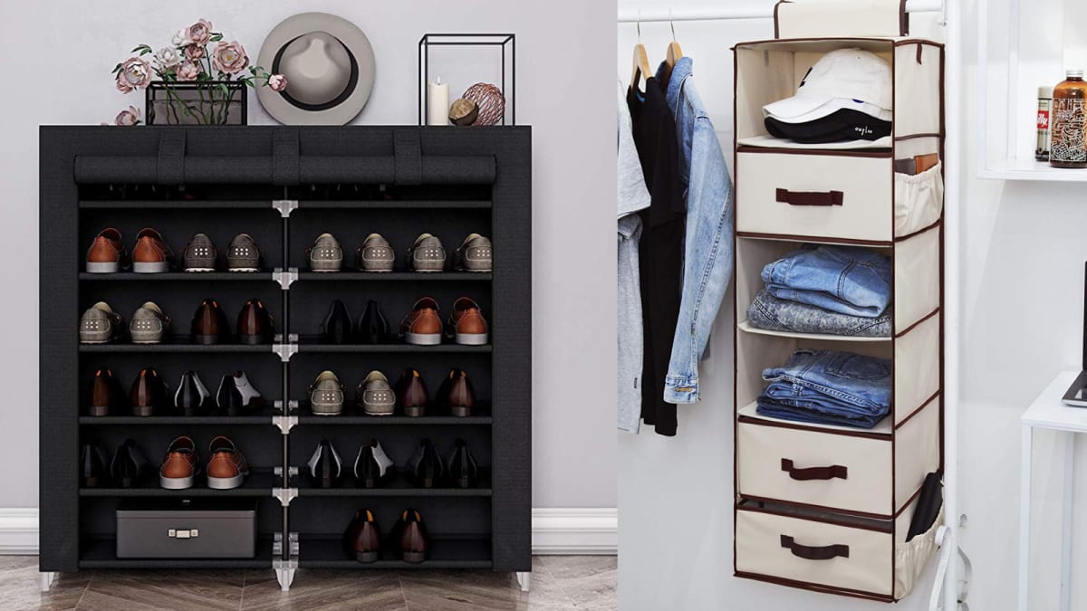 9DC8 Creative DIY Slipper Shoe Shelf Closet Storage Space Save Multi-Storey 