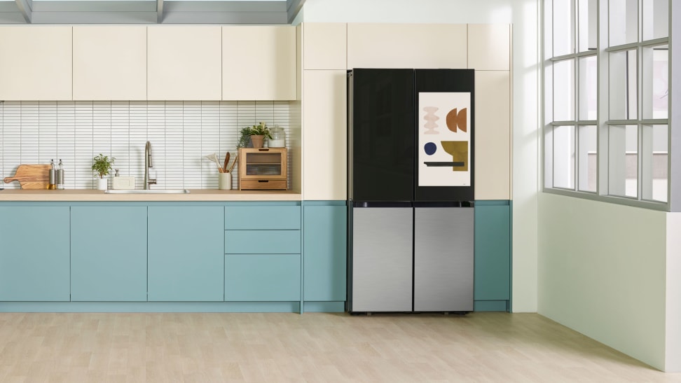Samsung's new Bespoke 4-door fridge installed in a modern kitchen
