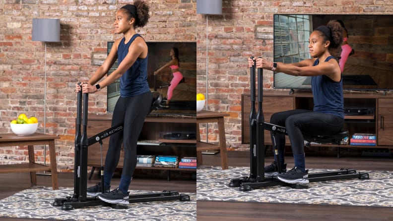  The DB Method Squat Machine with Phone Mount, Workout