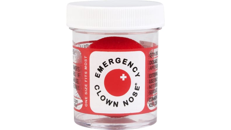 Clown nose in container