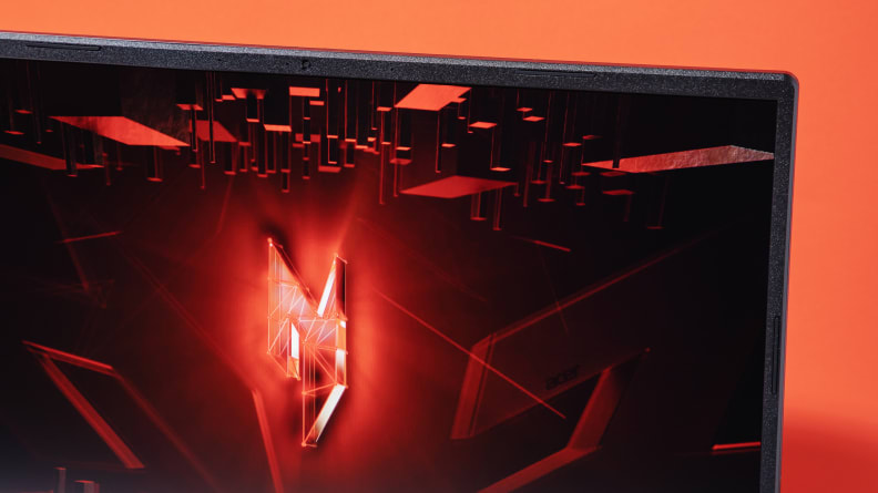 Close-up of the Acer Nitro 16's colorful display.