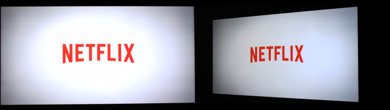The Vizio M Series dims quite a bit when you move off-center, though the picture remains fairly uniform.