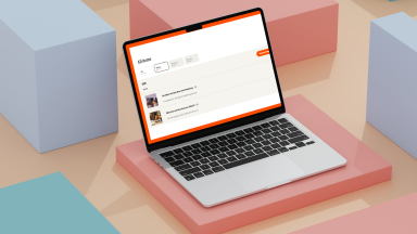 The Babbel app appears on a laptop screen