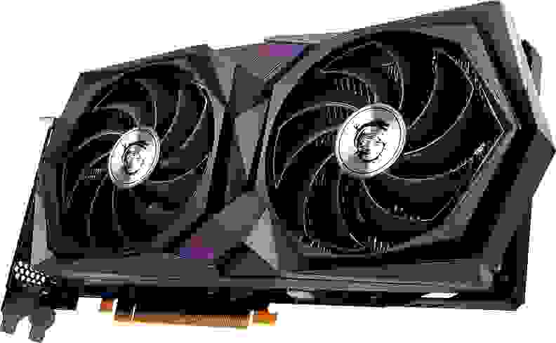 A double fan graphics card