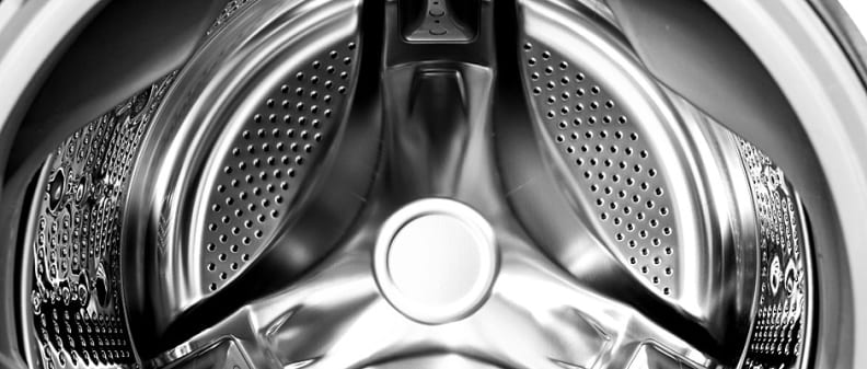 Keep the door propped open so the drum can dry after each load.